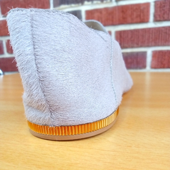 NWT DONNA KARAN New York 'Debz' Drum-Dyed Brazilian Cow Fur Convertible Loafers - Picture 11 of 14